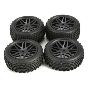 4 Pcs Rubber Wheel Tires Wheel Hub For Wltoys 104001 124019 1/10 1/12 RC Car b - Picture 1 of 10