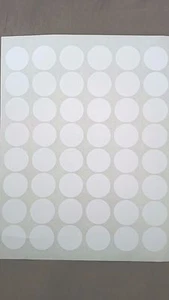 6 Sheets (288 Labels) 1.25" Inch Circle Round Labels Stickers Standard White - Picture 1 of 2