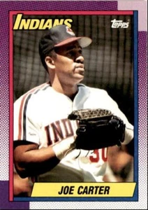 1990 Topps Baseball Cards Joe Carter Cleveland Indians #580 - Picture 1 of 2