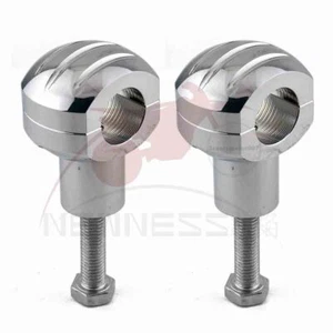 1" Inch Motorcycle Handlebar Handle Bar Risers Mount Clamps For Harley Davidson - Picture 1 of 7