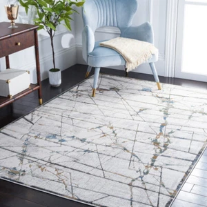 SAFAVIEH Bel Air Collection BLA230B Beige / Grey Rug - Picture 1 of 17