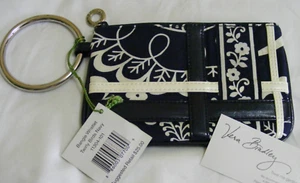 Vera Bradley TWIRLY BIRDS NAVY Bangle COSMETIC WRISTLET Coin for PURSE Tote NWT - Picture 1 of 3