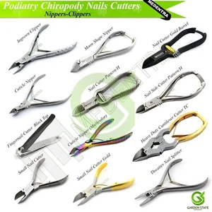 Gama de podología voladiza cortadoras de uñas pinzas de cutícula cortadora encarnada - Imagen 1 de 31