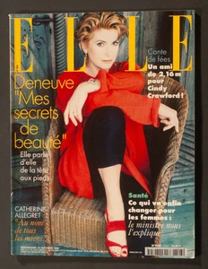 'ELLE' FRENCH VINTAGE MAGAZINE CATHERINE DENEUVE COVER 26 SEPTEMBER 1994 - Picture 1 of 4
