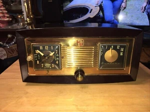 Montgomery Wards (Tubes) Airline BR-1548C Alarm Clock AM Radio 1952/55’ Works!! - Picture 1 of 24