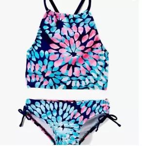 Kanu Surf Girls' Daisy Beach Sport Halter Tankini 2-Piece Swimsuit Size 10 2142 - Picture 1 of 1