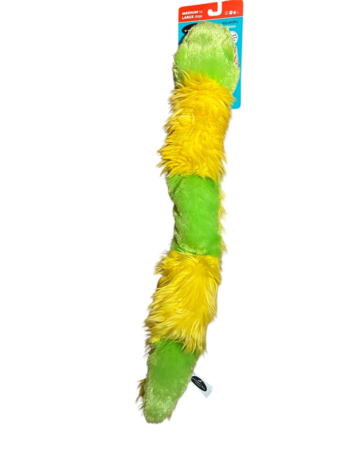 Multipet Champion Kmart Plush Loud Squeaky Snake 22" Bright Dog Toy Fuzzy Soft - Image 1 of 1