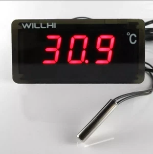 Digitales Thermometer Temperaturmessgerät Messsonde DC AC 36V 110V 220V -50C 110C - Bild 1 von 8