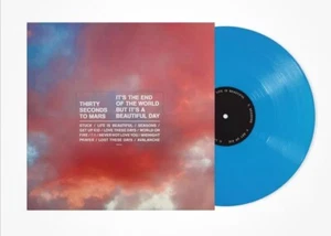 30 SECONDS TO MARS VINYL LP ITS A BEAUTIFUL DAY LTD EDITION BLUE VINYL SEALED - Picture 1 of 8