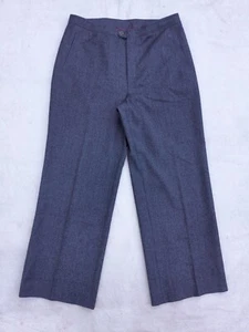 Burberry London Dress Pants Woman's 32 in Dark Grey Wool Tailored Made In Spain - Picture 1 of 14