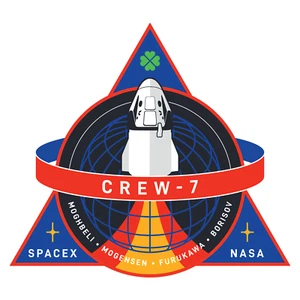 SpaceX Crew 7 Vinyl Sticker - 3 inch x 3 inch - Picture 1 of 1