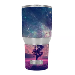 Skin Decal for RTIC 30 oz Tumbler Cup (6-piece kit) / Sky Tree Stars - Picture 1 of 1