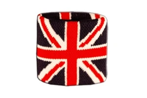 Schweißband Fahne Flagge Großbritannien 7x8cm Armband für Sport 2er Set - Picture 1 of 1