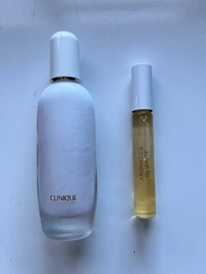 Clinique AROMATICS IN WHITE  Duet 1.7 oz 50ml & .34 Fl Rollerball Eau de parfum - Image 1 of 4