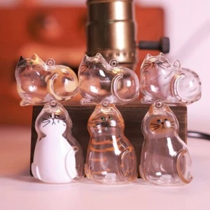 1PCS Cat Keychain Hairs Storage Bottle,Pet Hairs Memorial Bottle Keychains - Picture 1 of 16
