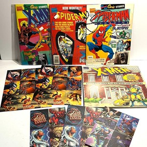 Lot of Vintage Marvel X-Men Comics Magazines and Fleer Cards- Frank Frazetta