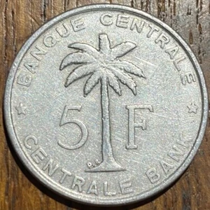 PIECE DE 5 FRANCS CONGO BELGE 1958 ALUMINIUM (1088) RUANDA URUNDI - Imagen 1 de 2