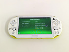 E55 Sony PS Vita PCH-2000 console White x Lime Green JP Handheld system PSV USED