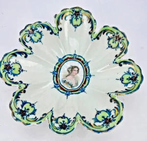 Portrait Bowl Josephine Bonaparte Petal Porcelain NPSK RARE 8 Oyster 6.5 - Picture 1 of 11