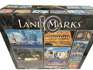 Jigsaw Puzzles 10 Historical Landmarks MT RUSHMORE LIBERTY ITALY PARIS ROME NIB - Picture 1 of 12