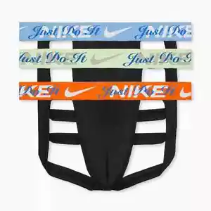 Nike dri-fit essential Micro Jockstrap confezione da 3 nuovi con etichetta multicolore S M - Foto 1 di 2