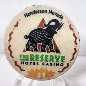 The Reserve Hotel Casino $1 Poker Gaming Chip Henderson Nevada - Picture 1 of 2