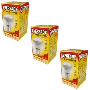 3 x Eveready Lava Lamp Bulb Reflector R39 E14 Screw In 30w Light Bulbs - Picture 1 of 7