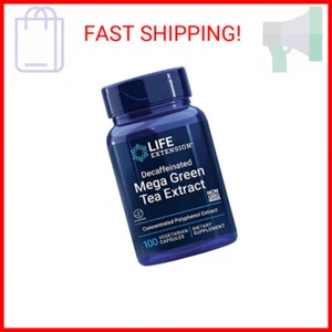 Life Extension Decaffeinated Mega Green Tea Extract – Polyphenol-Rich, Cell Heal - Picture 1 of 2