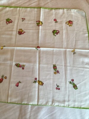 Preciosas teteras vintage 100 % seda pañuelo para mujer flores jarrones de frutas enrollados a mano Foto 1 de 4