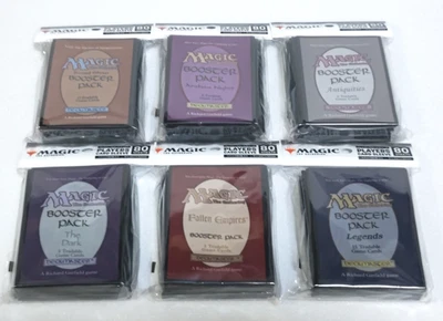 Magic: The Gathering Card Sleeves RETRO CORE Set of 6 Revised, etc First Edition - Image 1 of 4