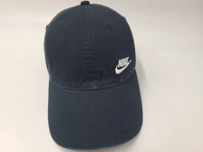Nike S1ZE Heritage86 Correa Ajustable Gorra Algodón Swoosh Hombres Mujeres Negro Foto 1 de 4