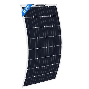 200W Flexibel Solarmodul Solarpanel Mono für Wohnmobil Camper Balkonkraftwerk DE - Bild 1 von 12