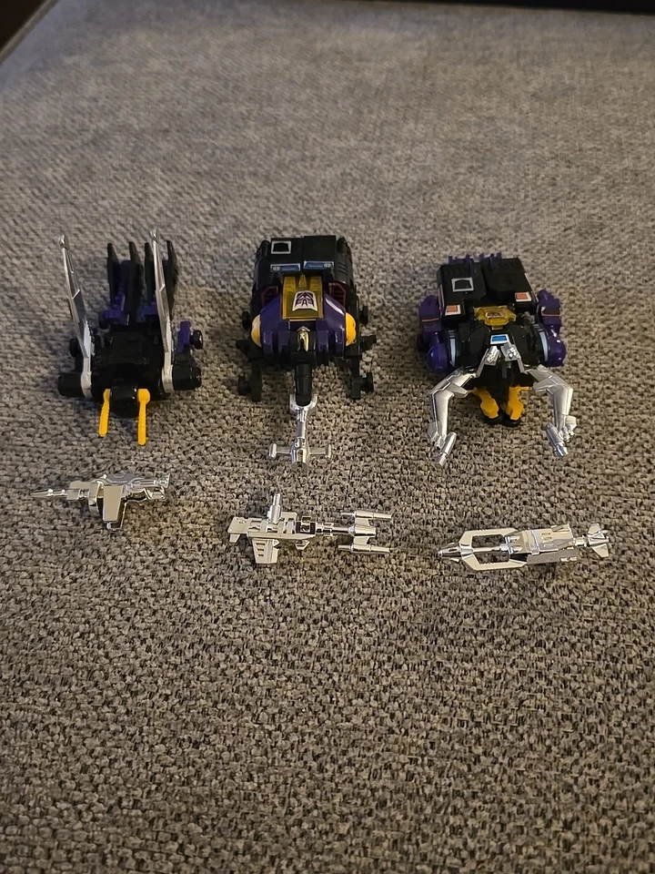 Transformers G1 Insecticons complete set o 3 Hasbro Bombshell Kickback Shrapnel - Image 1 of 4
