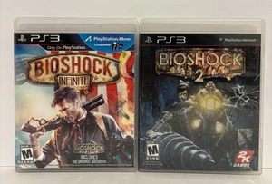 PS3 Bioshock Game Lot Bioshock 2 & Bioshock Infinite Complete CLEAN - Picture 1 of 3