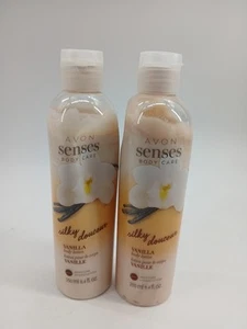 (Lot Of 2) Avon Senses Silky Douceur Vanilla Body Care Lotion Sealed Discontinue - Picture 1 of 7