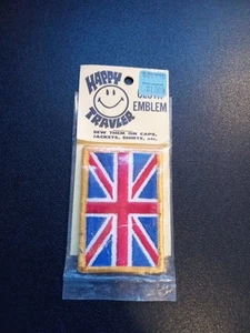 Parche bordado recuerdo viaje bandera británica británica vintage de Londres Inglaterra - Imagen 1 de 3