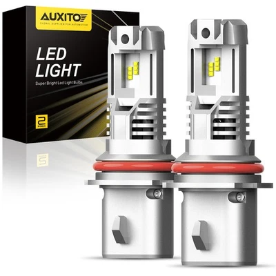 AUXITO 9004 HB1 LED Headlights Super Bright Bulb White 6500K High/Low Beam 2/4X - Image 1 of 4