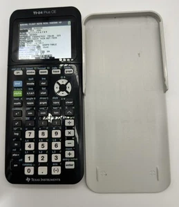 Texas Instruments TI-84 Plus CE Graphing Calculator Cover & Charging Cable WORKS - Picture 1 of 14