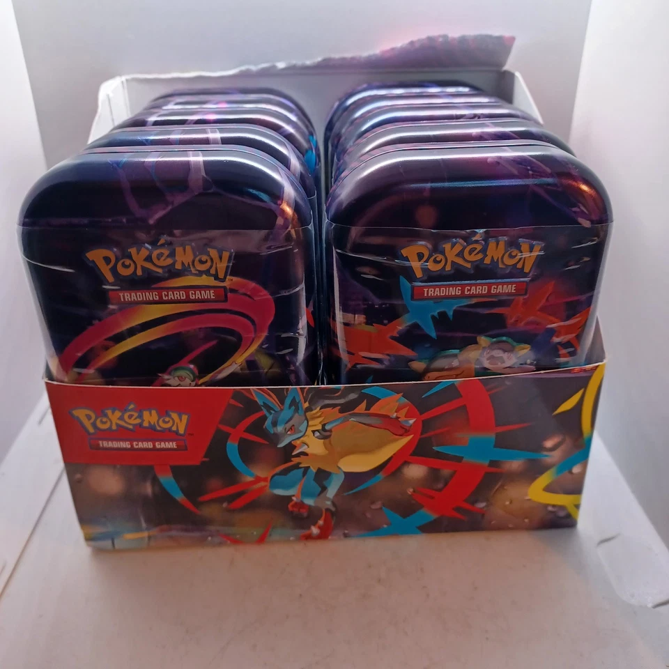 Pokémon TCG Mega Evolution MEGA Heroes Mini Tin Display (10 tins)