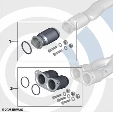 New Genuine BMW Exhaust Flexi for E8x/9x/6x With N43 Engine 18305B485A2 - Image 1 of 2
