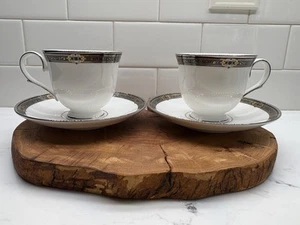 2- Lenox Vintage Jewel Tea Cup & Saucer Set - Picture 1 of 13