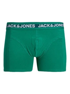 JACK&JONES Herren Boxershorts Unterwäsche Grün JACCOLORFUL TRUNK SN - Picture 1 of 2