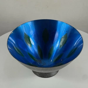 Mid Century Gorham Newport Silverplate Enamel Footed Bowl 5.5”x3” - YB95 - Picture 1 of 8