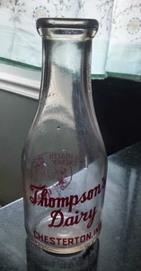 Antiker seltener Qt Pyro Kinder Rollschuh Thompson's Dairy Chesterton Indiana - Bild 1 von 3