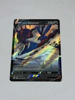 Pokemon Card Hisuian Samurott V Ultra Rare SWSH10: Astral Radiance 101/189 NM - Image 1 of 2