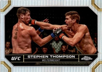 2024 Topps Chrome UFC #180 Stephen Thompson Refractor - Image 1 of 2