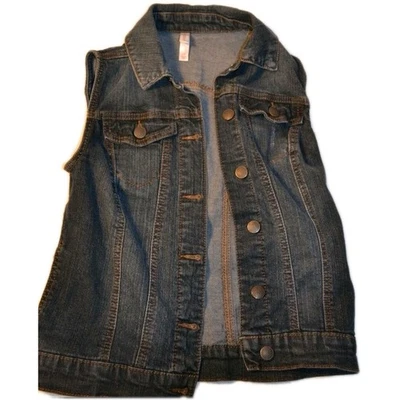 Женский темный вареный джинсовый жилет Xhilaration размер M - Изображение 1 из 2