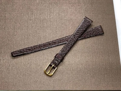 Correa de reloj de becerro Expo marrón sin costuras de 11 mm de largo Stylecraft para dama años 60-70 NOS Foto 1 de 4