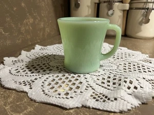 Vintage Fire King Green Jadeite Mug D Handle Cup Restaurant Ware Mug - Picture 1 of 5