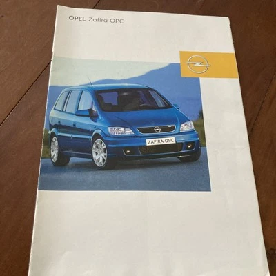 Opel Zafira 2002 OPC Catalogo Prospetto Opuscolo Pubblicità Automobile - Immagine 1 di 4
